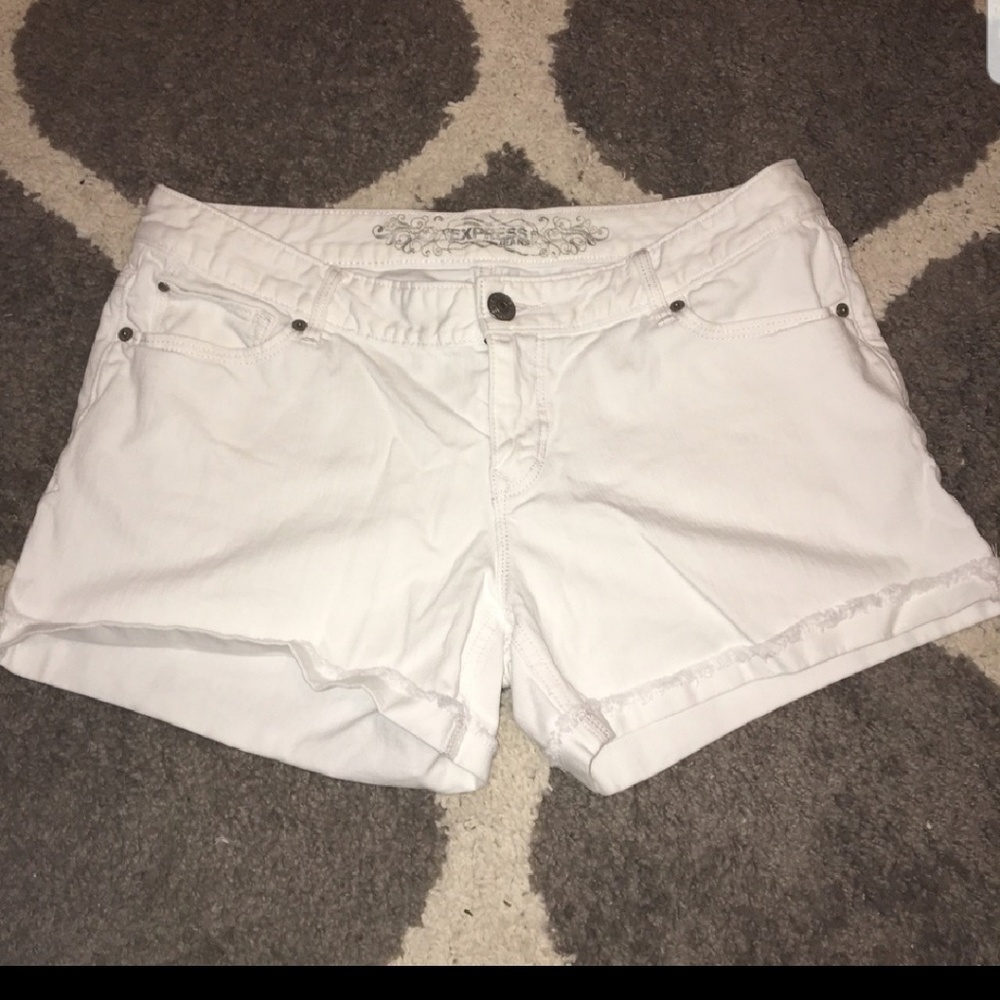 Express white jean shorts - Picture 1 of 4